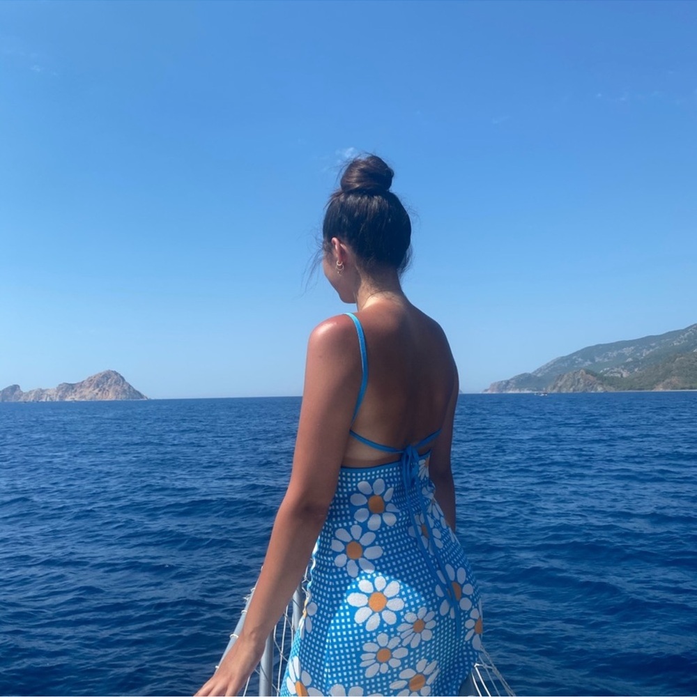 Zara Blue Floral Dress